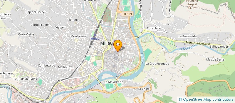 localisation de l'entreprise MADAME HABIBA KABBOURI  MILLAU