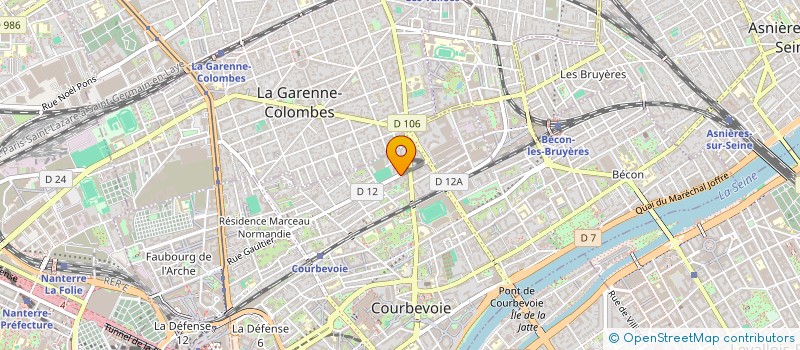 localisation de l'entreprise MADAME HABIBA M'GHIZOU  COURBEVOIE