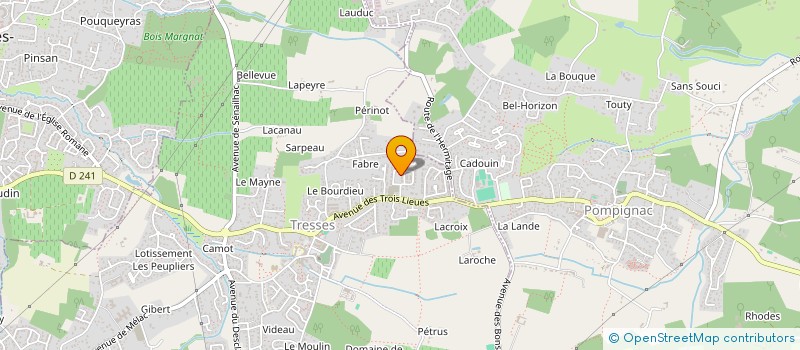 localisation de l'entreprise MADAME HABIBA MEHERZI  TRESSES