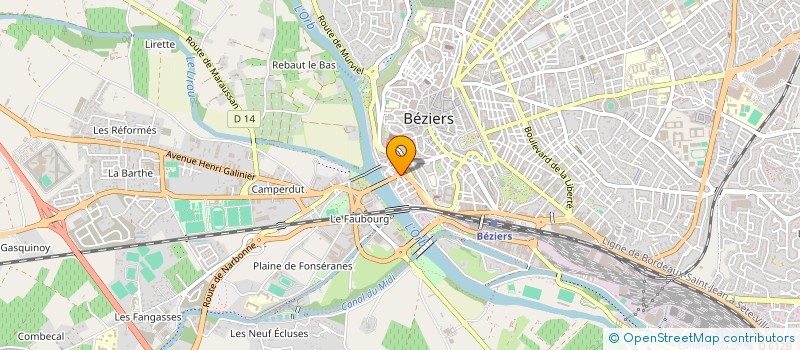 localisation de l'entreprise MADAME HABIBA NEZIRI  BEZIERS