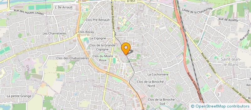 localisation de l'entreprise MADAME HABIBA RAJHI à ORLEANS
