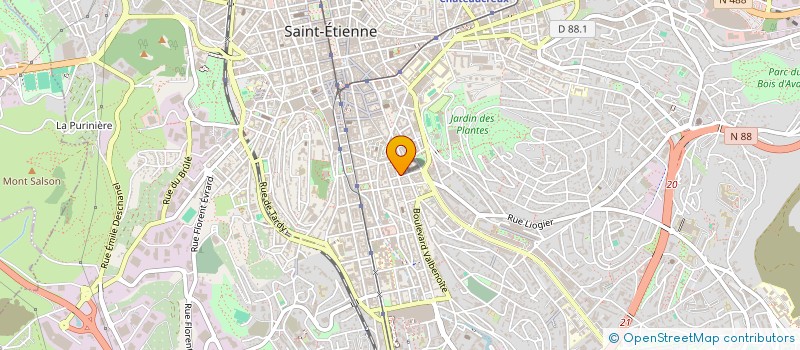 localisation de l'entreprise MADAME HABIBA ZEGHDALLOU  SAINT-ETIENNE