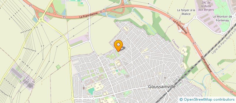 localisation de l'entreprise MADAME HABIBATOU GASSAMA  GOUSSAINVILLE