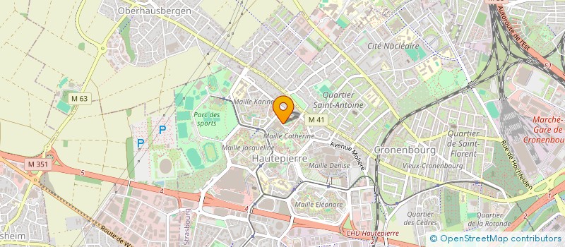 localisation de l'entreprise MADAME HABIBE ACAR à STRASBOURG