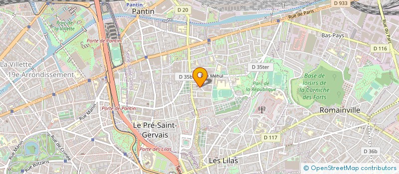 localisation de l'entreprise MADAME HABILA ATAMENIA  PANTIN