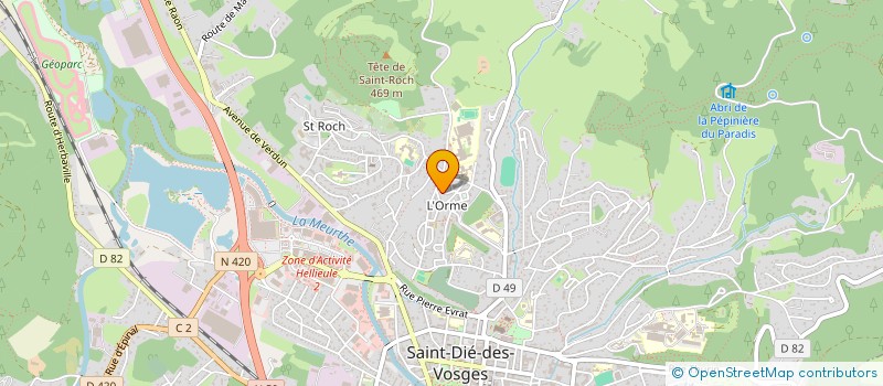 localisation de l'entreprise MADAME HABY DIALLO à SAINT-DIE-DES-VOSGES