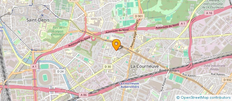 localisation de l'entreprise MADAME HABY SOW à LA COURNEUVE