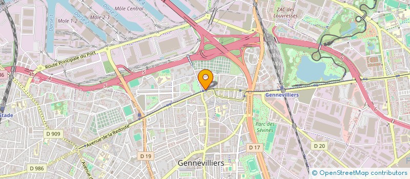 localisation de l'entreprise MADAME HABY SYLLA à GENNEVILLIERS