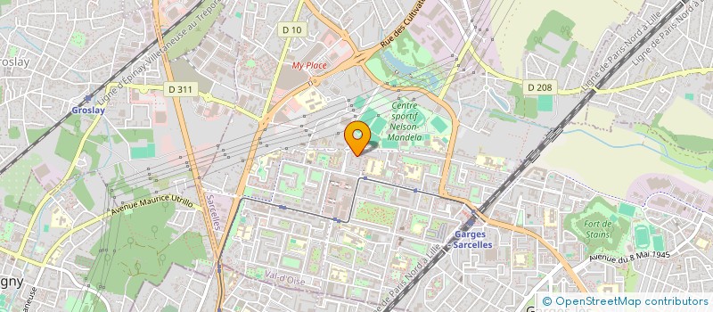 localisation de l'entreprise MADAME HACHELEY CIVIS  SARCELLES