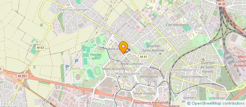 localisation de l'entreprise MADAME HADAME SARR à STRASBOURG