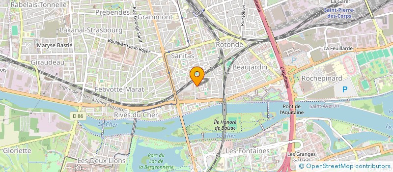 localisation de l'entreprise MADAME HADDA CHKIR  TOURS