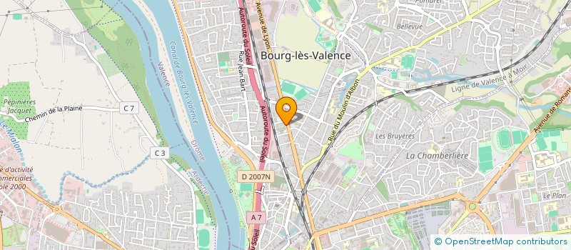 localisation de l'entreprise MADAME HADELYNE DORNE  BOURG-LES-VALENCE