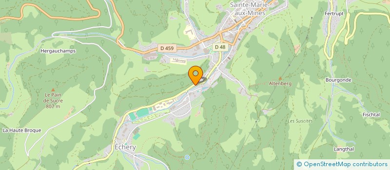 localisation de l'entreprise MADAME HADIA AGREBI  SAINTE-MARIE-AUX-MINES