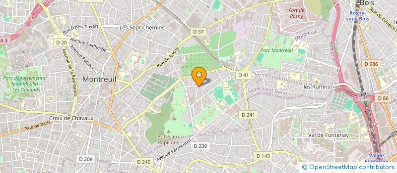 localisation de l'entreprise MADAME HADIA BA à MONTREUIL