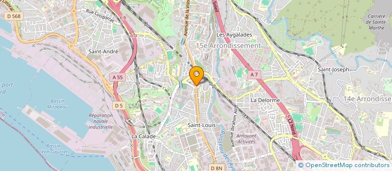 localisation de l'entreprise MADAME HADIDJA BEDJA à MARSEILLE