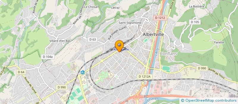 localisation de l'entreprise MADAME HADIDJA MOUSSA à ALBERTVILLE