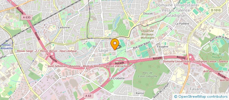 localisation de l'entreprise MADAME HADIDJA VERONIAINA  PESSAC