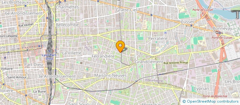 localisation de l'entreprise MADAME HADIL MIHOUB  VILLEURBANNE