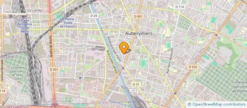 localisation de l'entreprise MADAME HADIL REJEB  AUBERVILLIERS