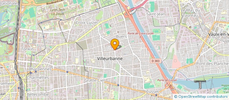 localisation de l'entreprise MADAME HADISEH GERAMIRAD  VILLEURBANNE