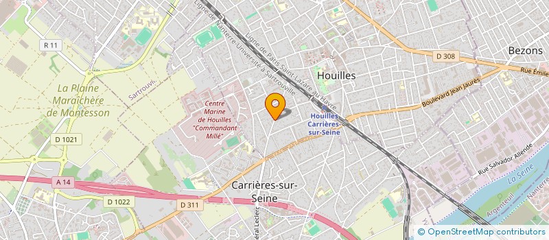 localisation de l'entreprise MADAME HADIZA SALISSOU  HOUILLES