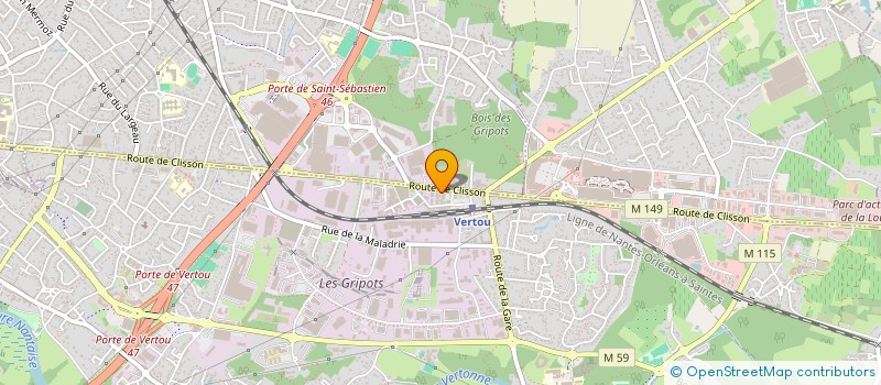 localisation de l'entreprise MADAME HADJA CAMARA  VERTOU