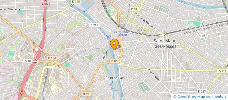 localisation de l'entreprise MADAME HADJA DJENABOU BAH  SAINT-MAUR-DES-FOSSES