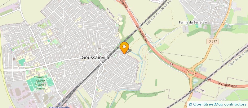 localisation de l'entreprise MADAME HADJA MAMA FOFANA  GOUSSAINVILLE