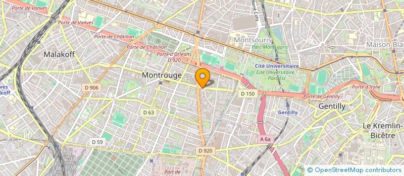 localisation de l'entreprise MADAME HADJAR AOUABDI  MONTROUGE