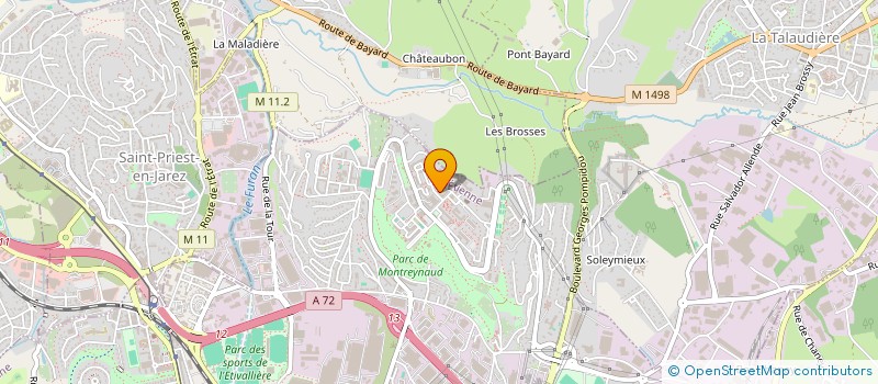 localisation de l'entreprise MADAME HADJAR BELHAOUA à SAINT-ETIENNE