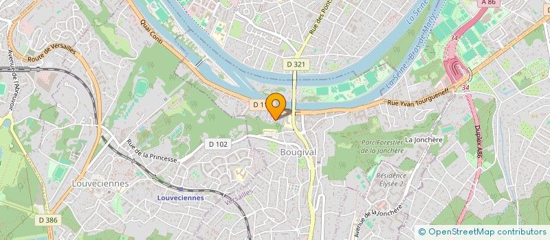 localisation de l'entreprise MADAME HADJARA TOURE  BOUGIVAL