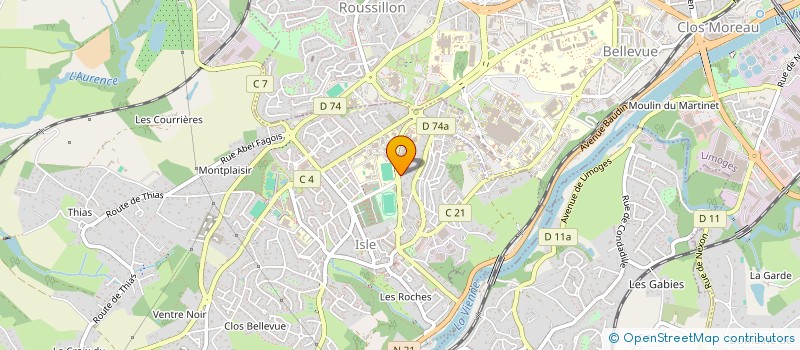 localisation de l'entreprise MADAME HADJER ABBOU  ISLE