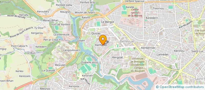 localisation de l'entreprise MADAME HADJER BELABED à BREST