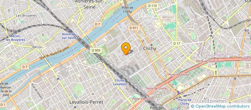 localisation de l'entreprise MADAME HADJER BENABOUD  CLICHY