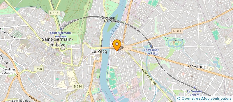 localisation de l'entreprise MADAME HADJER BENCHORTANE  LE PECQ