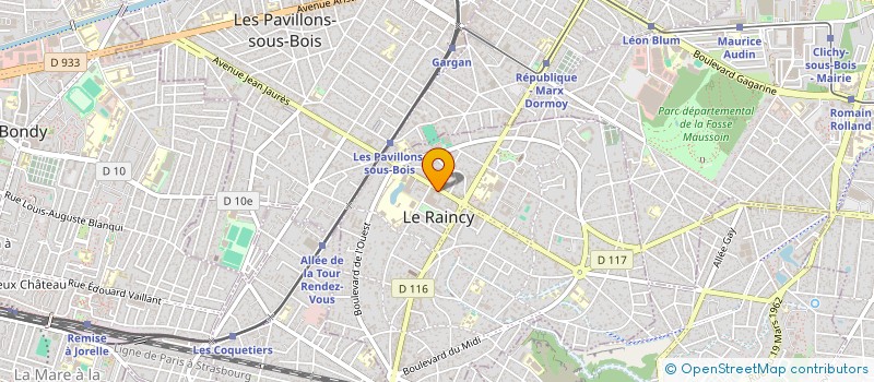 localisation de l'entreprise MADAME HADJER BENDIAB  LE RAINCY