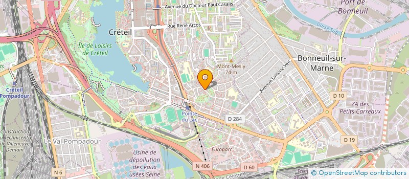 localisation de l'entreprise MADAME HADJER CHENNOUFI  CRETEIL