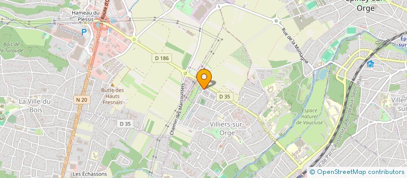 localisation de l'entreprise MADAME HADJER CHOUGUI  VILLIERS-SUR-ORGE