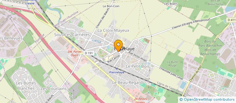 localisation de l'entreprise MADAME HADJER IDIRI  PIERRELAYE