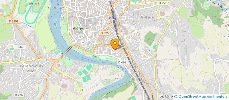 localisation de l'entreprise MADAME HADJER MERROUKI à VICHY