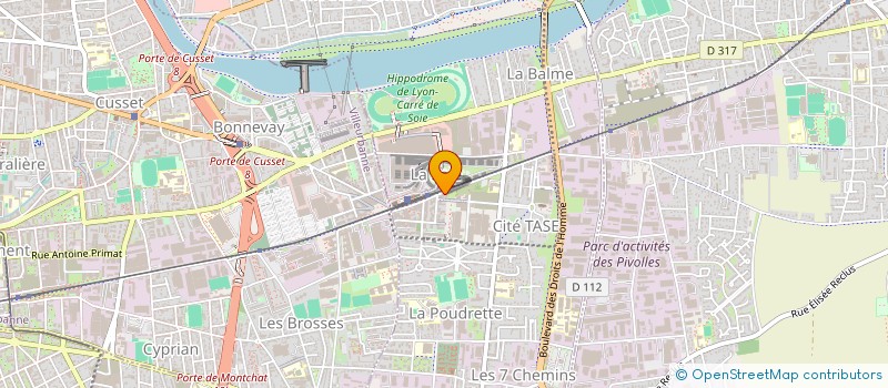 localisation de l'entreprise MADAME HADJERA BOUTALEB  VAULX-EN-VELIN