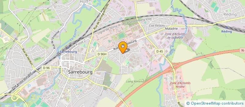 localisation de l'entreprise MADAME HADJI NDIR  SARREBOURG