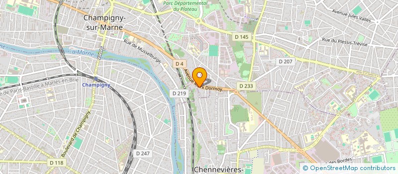localisation de l'entreprise MADAME HADJILA MEBARKI à CHAMPIGNY-SUR-MARNE