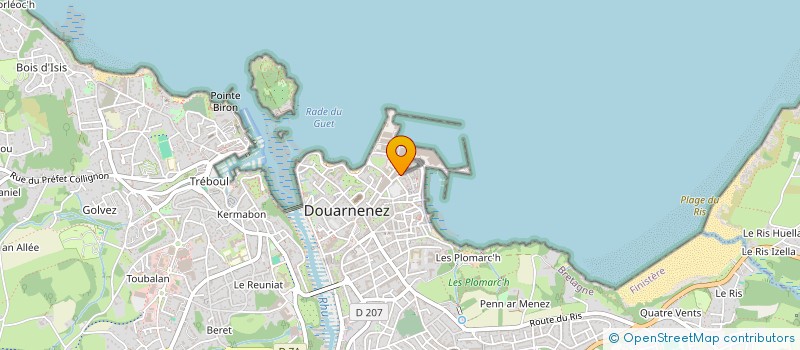 localisation de l'entreprise MADAME HADJIRA BEHATT  DOUARNENEZ