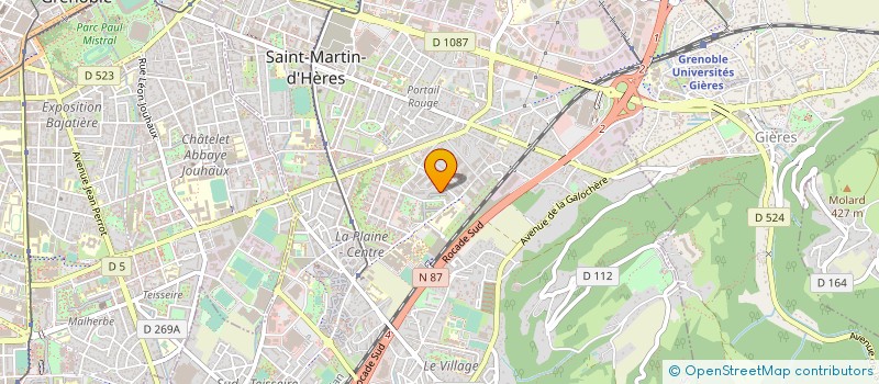 localisation de l'entreprise MADAME HADJIRA OUKKAL  SAINT-MARTIN-D'HERES