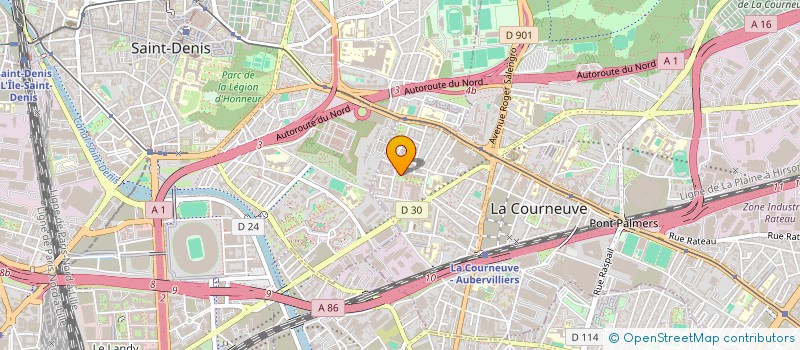 localisation de l'entreprise MADAME HAFCA BENKADDOUR DIT KADDOURI à LA COURNEUVE