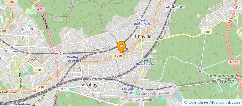 localisation de l'entreprise MADAME HAFIDA AKOURBAL  VIROFLAY