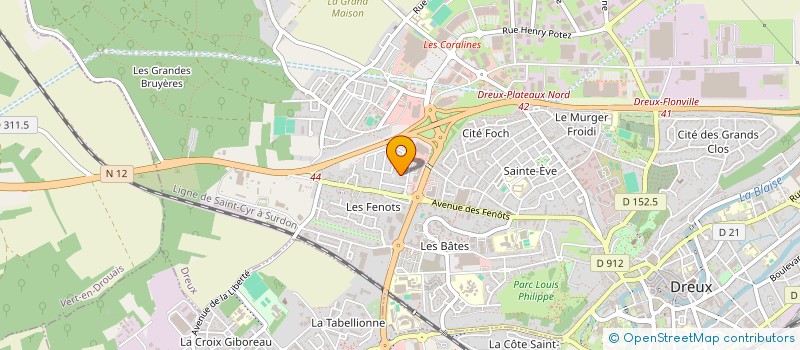 localisation de l'entreprise MADAME HAFIDA ATTIF à DREUX