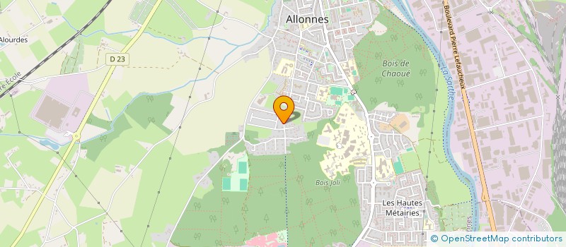 localisation de l'entreprise MADAME HAFIDA AZARKAN  ALLONNES