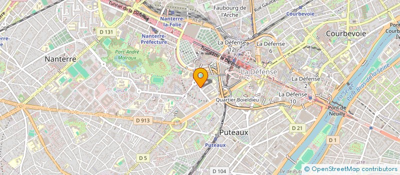localisation de l'entreprise MADAME HAFIDA BEDJAOUI à PUTEAUX
